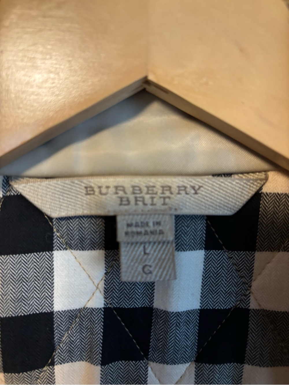 Burberry Brit Nova Check Jacket Full Zipper Size L - Picture 3 of 6